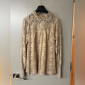 Cable & Gauge Lace Top Medium